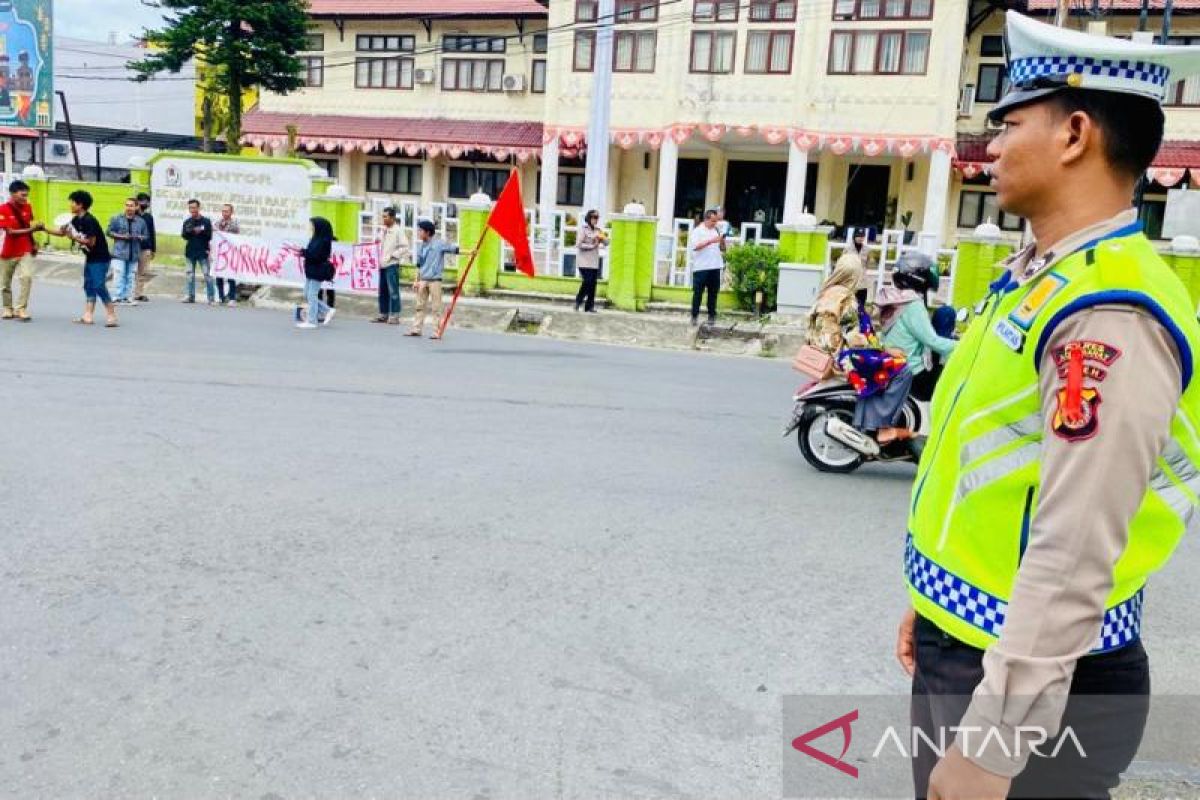 Polres Aceh Barat kerahkan dua peleton amankan demo Hari Buruh