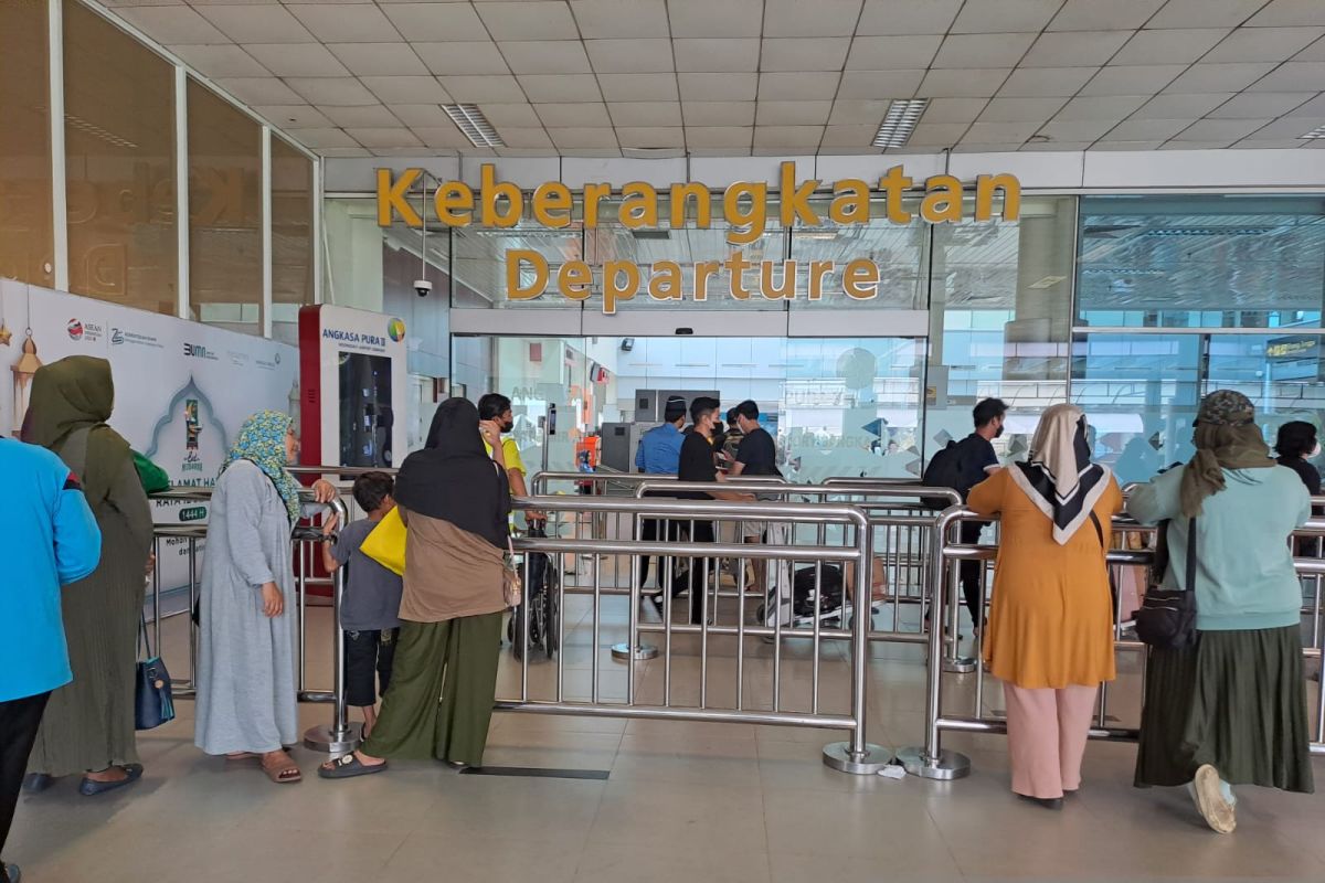 ARUS BALIK - Bandara Pangkalpinang imbau penumpang datang lebih awal