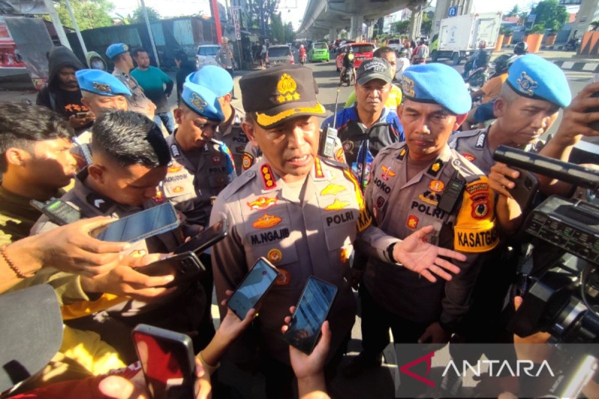 Polrestabes Makassar amankan provokator saat demonstrasi Hari Buruh