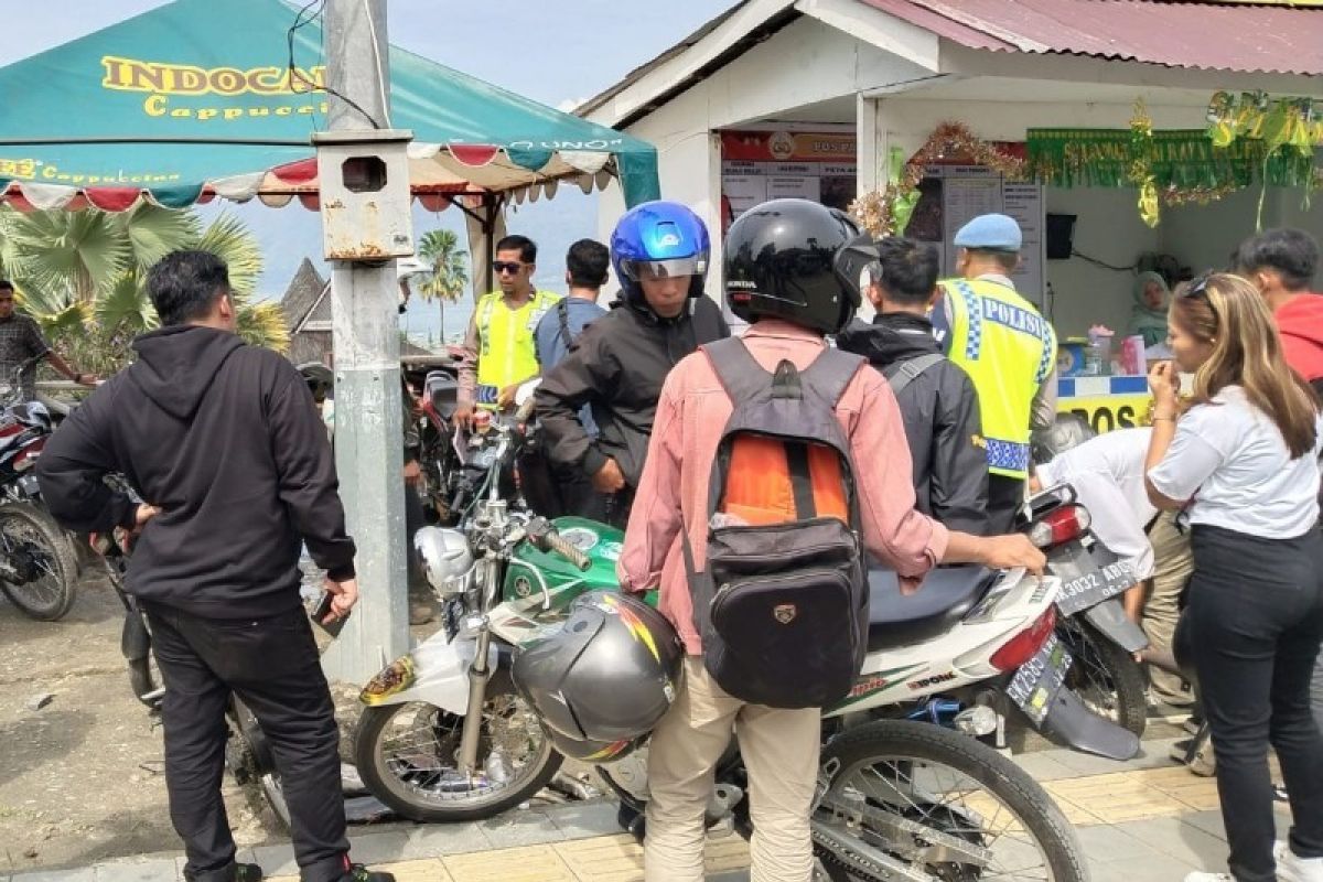 Polres Simalungun tertibkan knalpot bising di Parapat