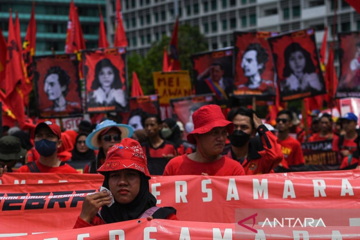 Demonstrasi Buruh di Jakarta Maret 2026