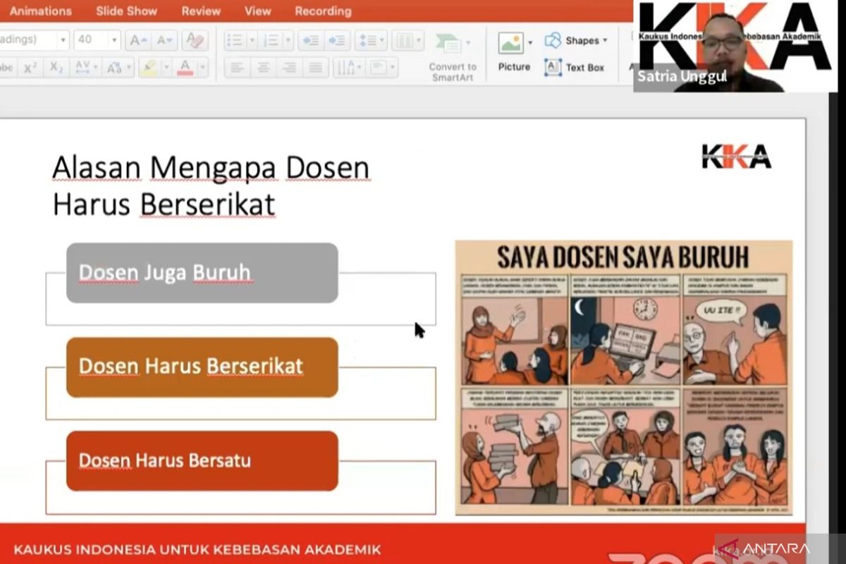 Koordinator KIKA: Ada tiga alasan mengapa dosen harus berserikat