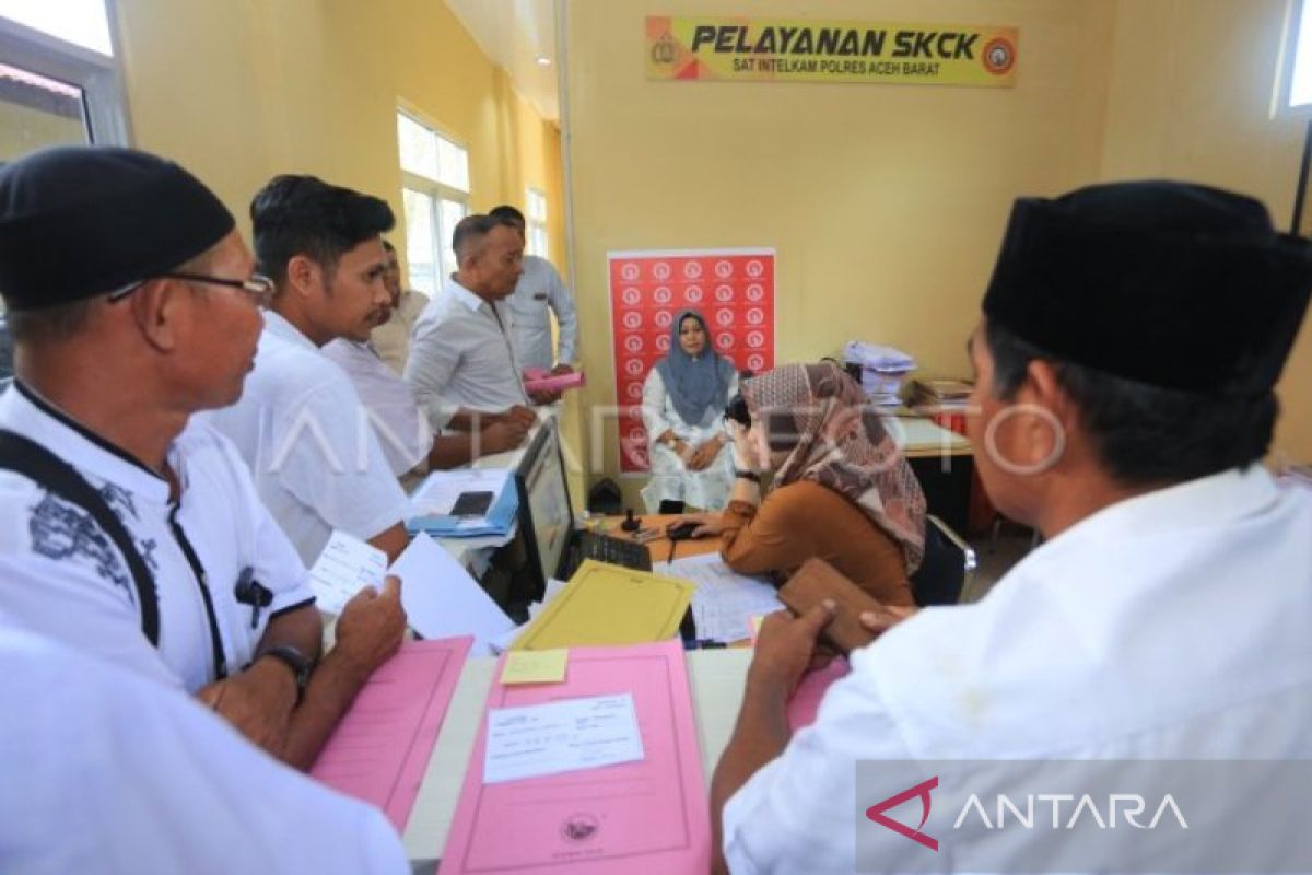 Permintaan SKCK di Polres Aceh Barat meningkat jelang Pemilu