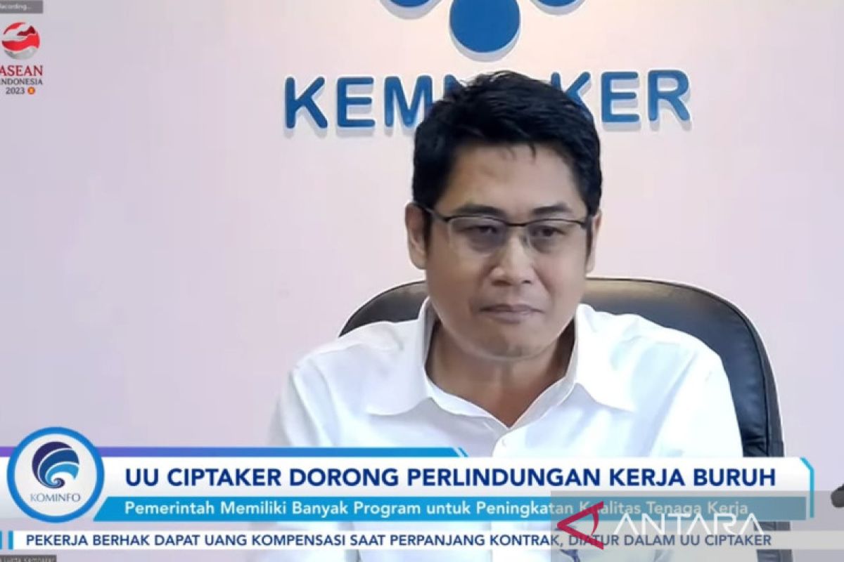 Kemnaker: UU Cipta Kerja Upaya Pemerintah Tekan Pengangguran - ANTARA News