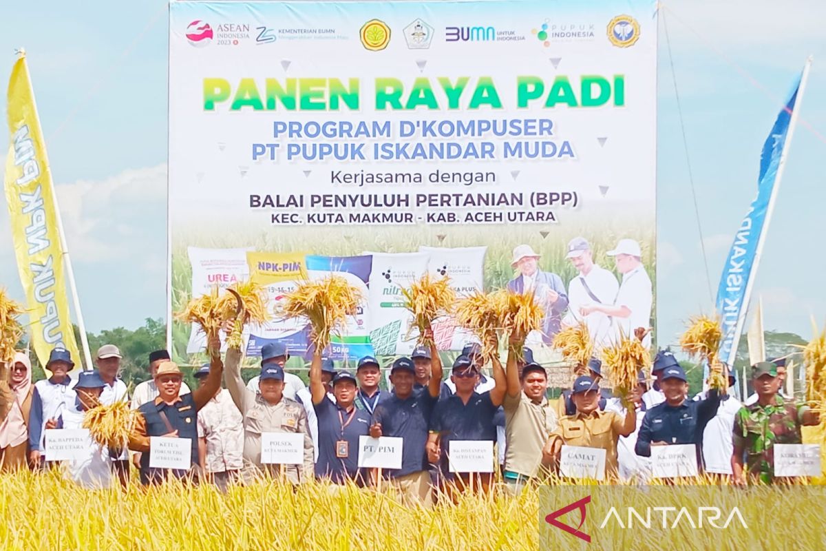 Program D'Komposer tingkatkan produksi padi petani di Aceh Utara