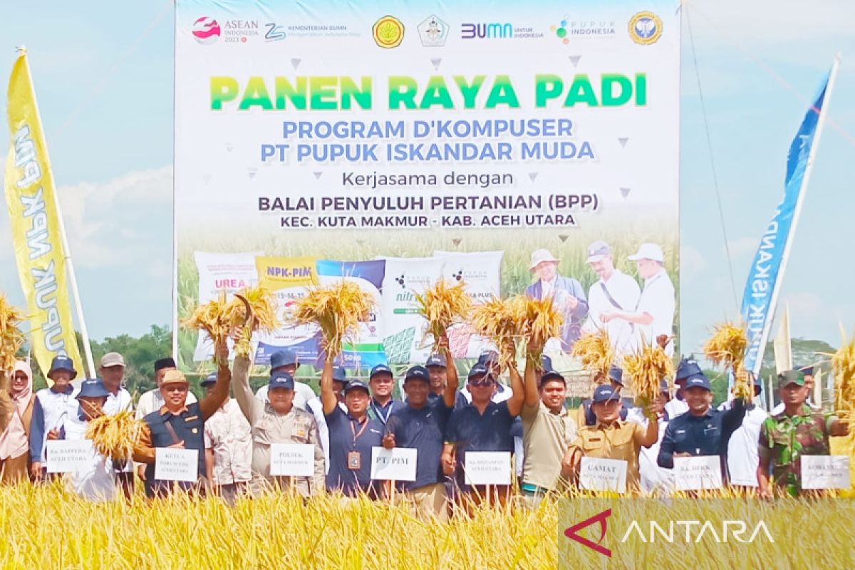 Program D'Komposer di Aceh Utara tingkatkan produksi padi petani