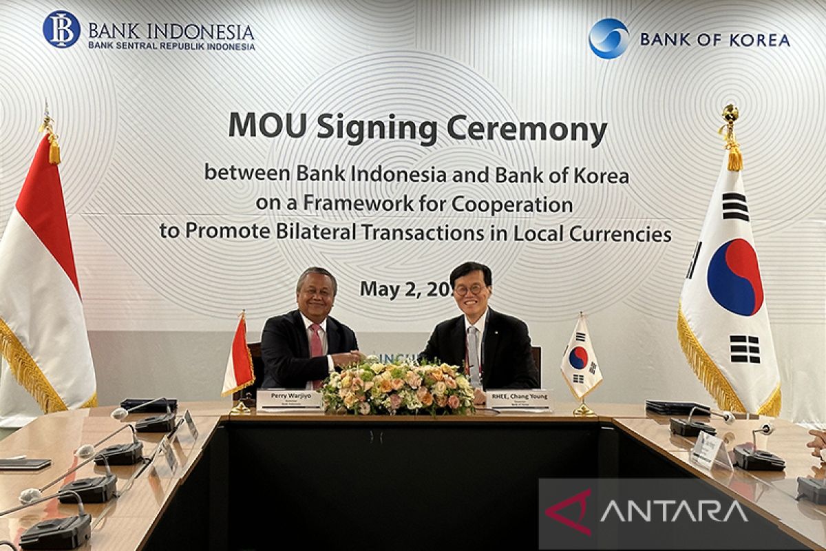 Bank Indonesia dan Bank of Korea kerja sama penggunaan mata uang lokal