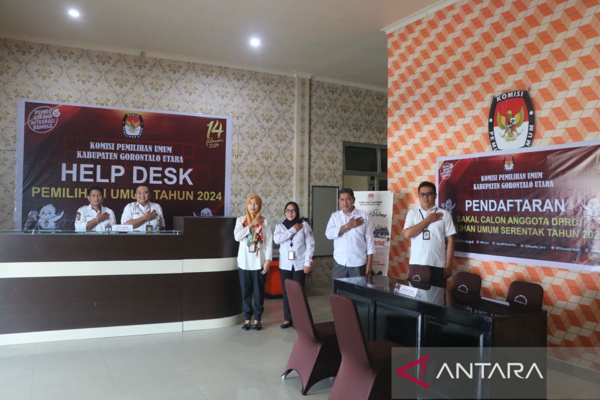 KPU Gorontalo Utara sebut belum ada parpol daftar bacaleg