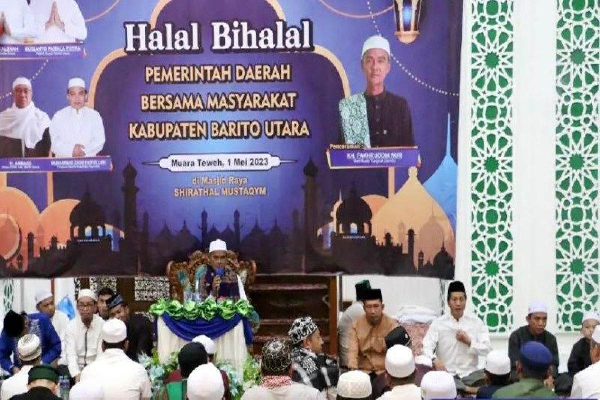 Pemkab Barito Utara Halalbihalal undang Guru Tungkal