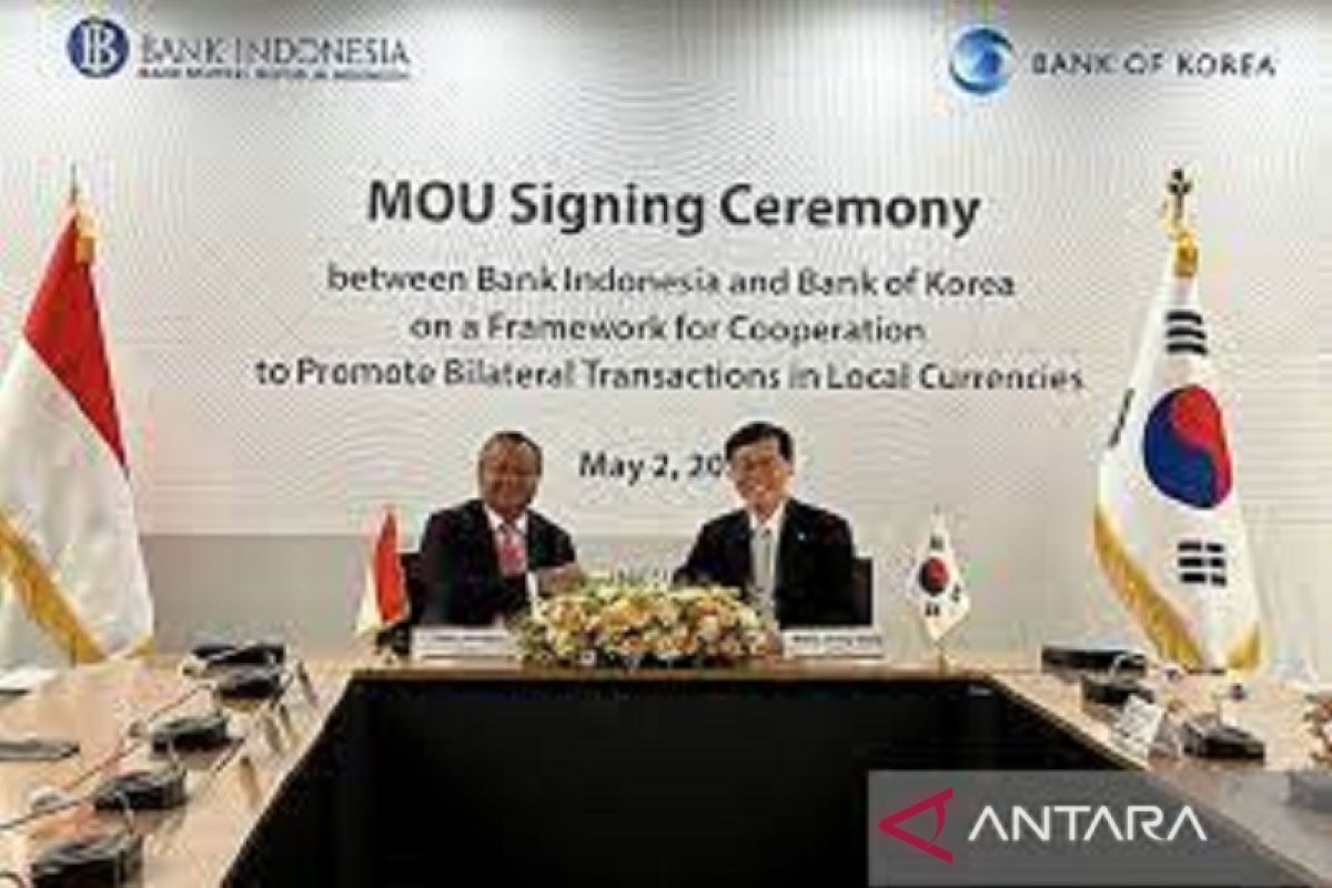 Bank Indonesia dan Bank of Korea kerja sama dalam penggunaan mata uang lokal