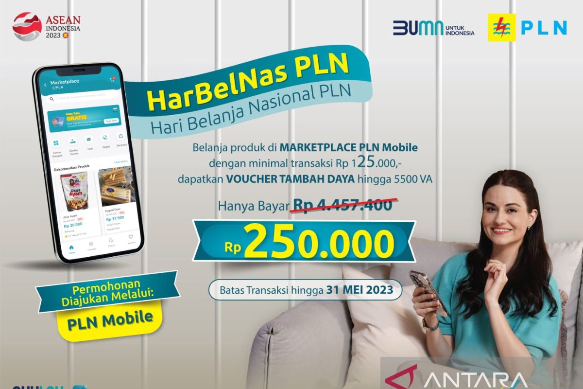 Promo tambah daya Harbelnas sukses, puluhan ribu order banjiri UMKM di marketplace PLN Mobile