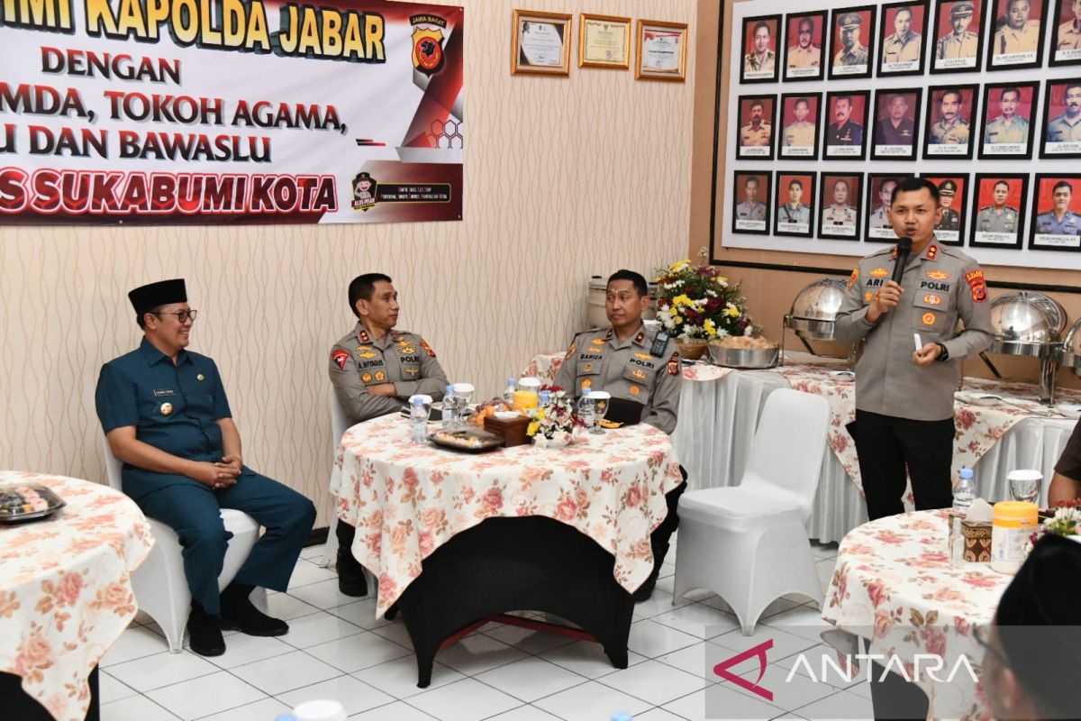 Kapolda Jabar pantau kesiapan Kota Sukabumi hadapi Pemilu 2024