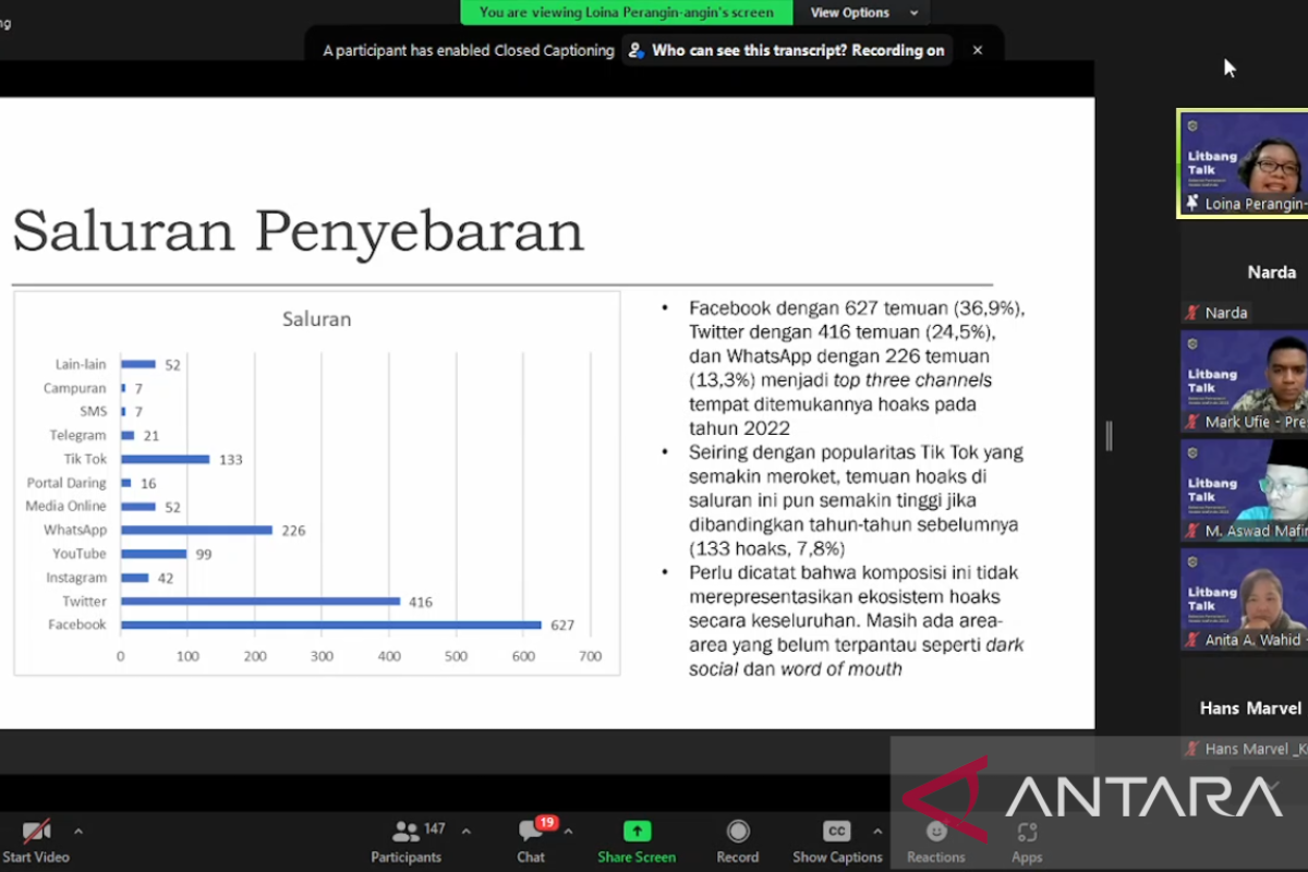 Mafindo sebut Facebook jadi tempat terbanyak penyaluran hoaks