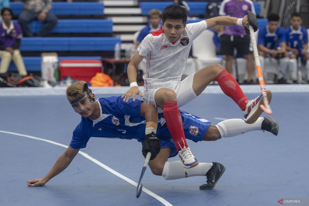 SEA Games 2023 - Gawang hoki indoor putra Indonesia tak tersentuh saat lawan Filipina