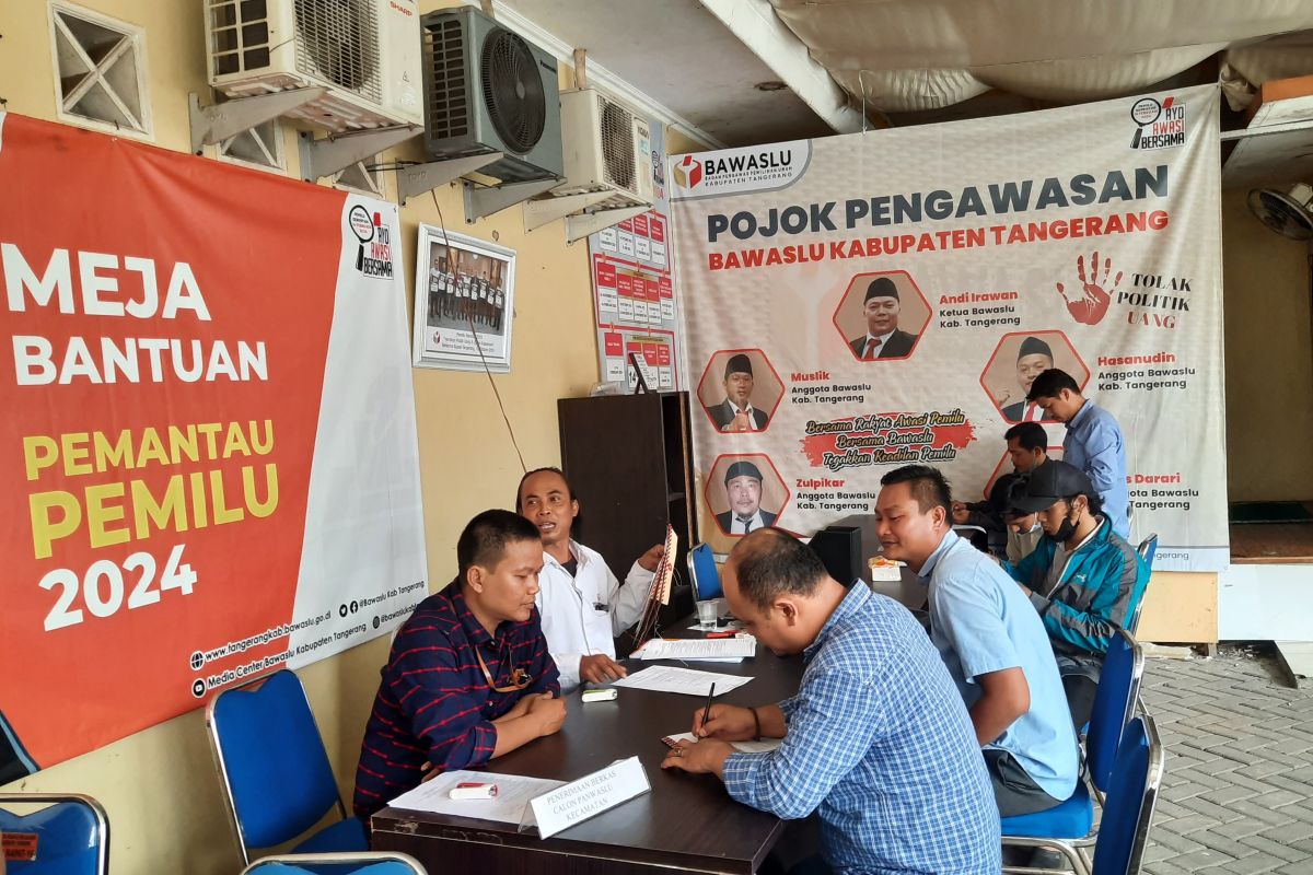 Bawaslu Tangerang awasi proses pendaftaran bakal caleg di KPU