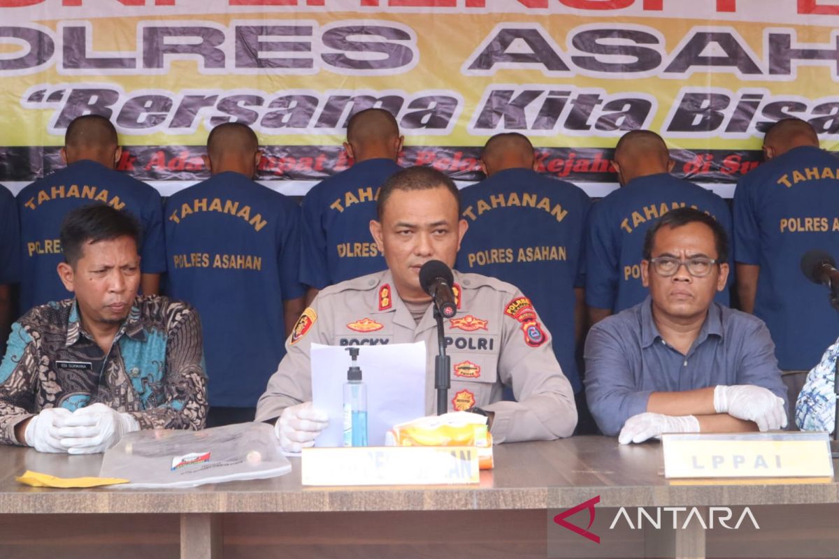 Polres Asahan tangkap 10 pelaku persetubuhan anak di bawah umur