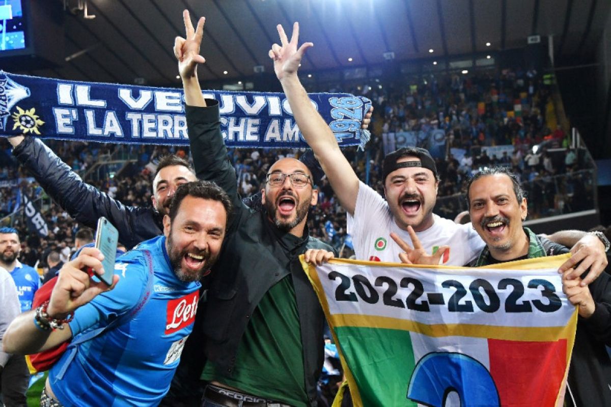 Liga Italia - Napoli mengamankan gelar juara meski ditahan imbang Udinese 1-1