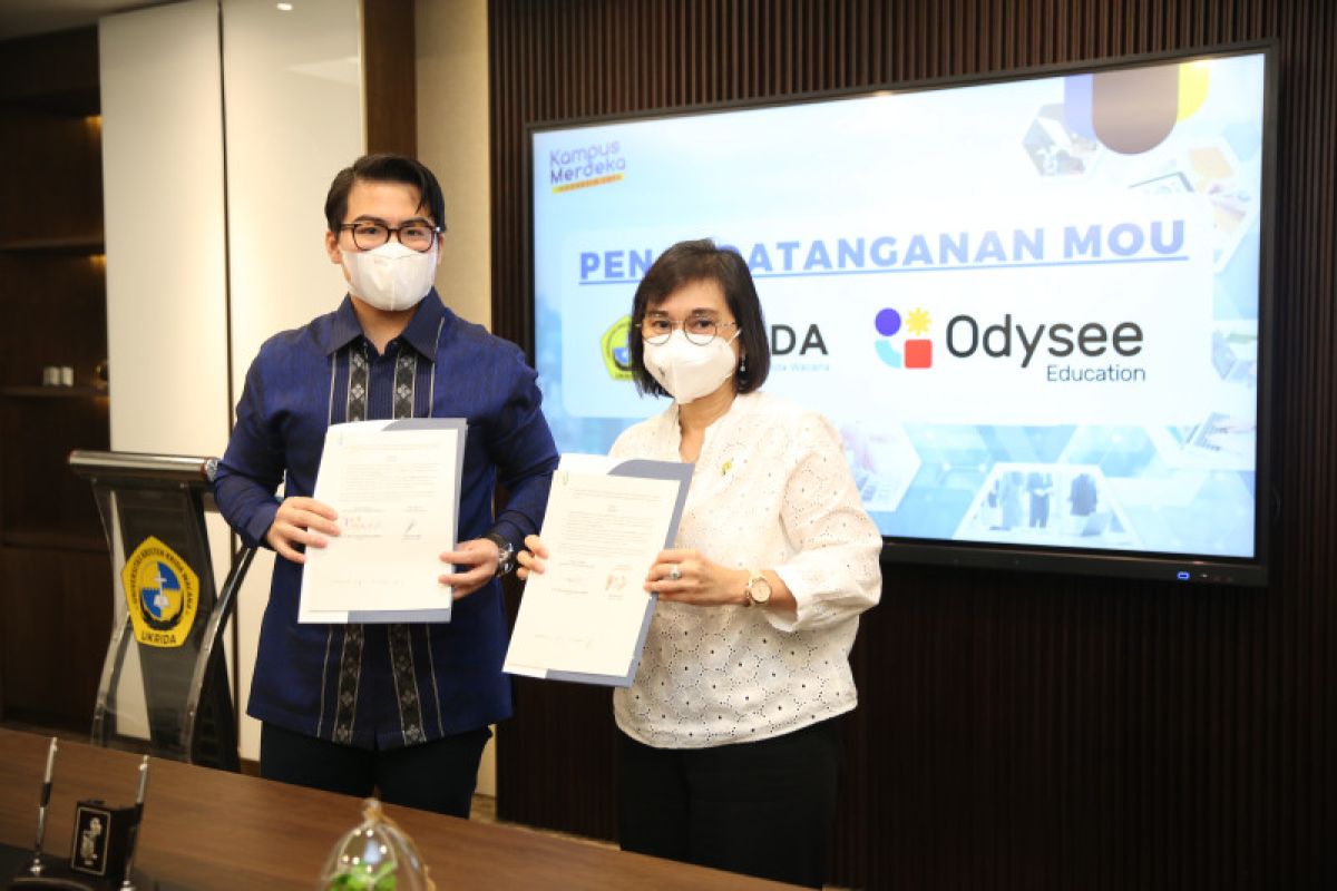 Bangun pendidikan Indonesia melalui platform pembelajaran digital Odysee Education gandeng Ukrida