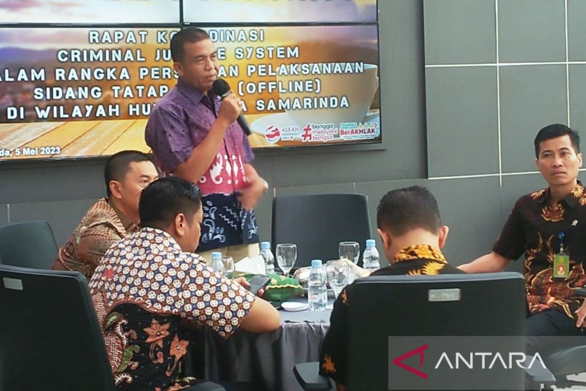 Kejari Samarinda gelar pertemuan persiapan sidang tatap muka