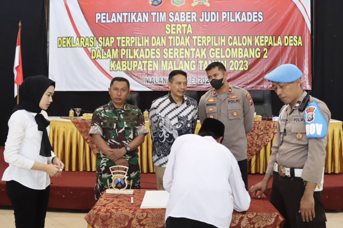 Polres bentuk Tim Saber Judi Pilkades di Malang