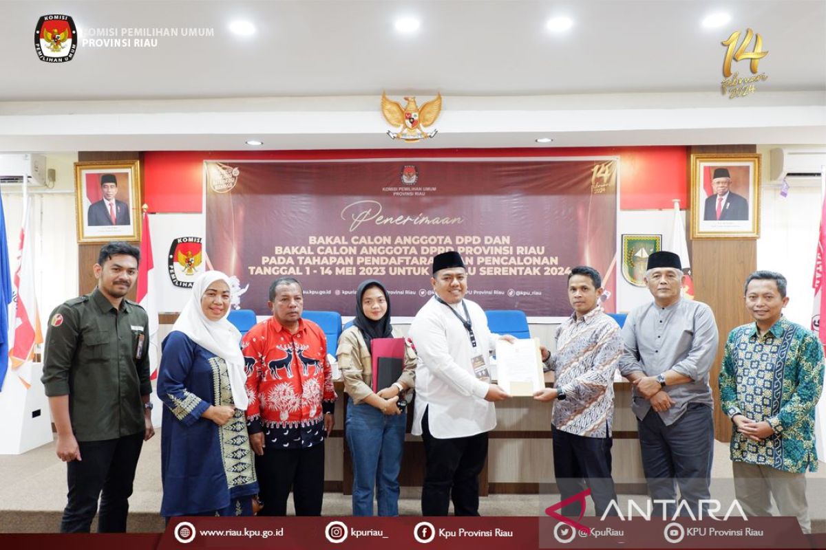 Baru 7 calon anggota DPD RI daftar ke KPU Riau