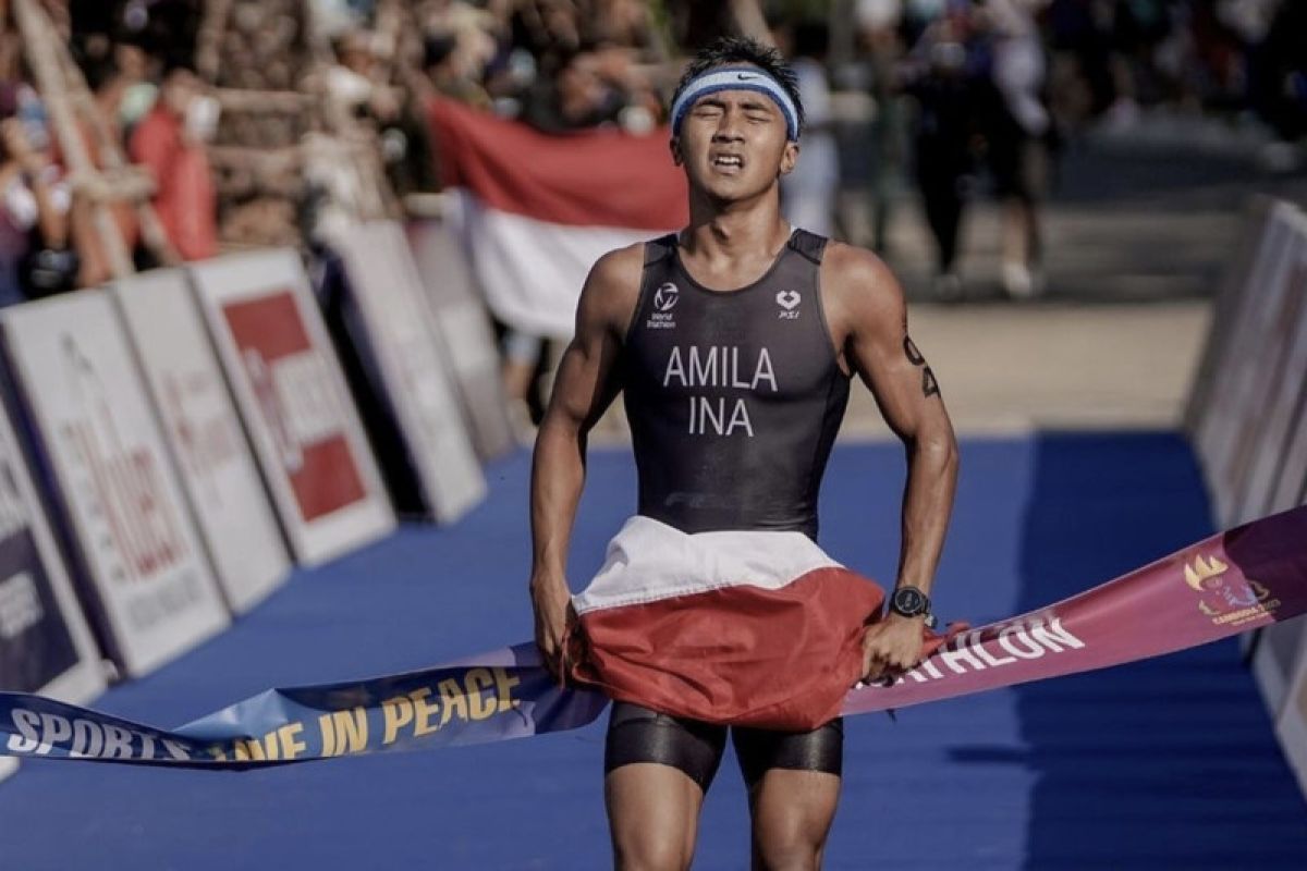 Rashif Amila Atlet asal Jabar bersyukur bisa raih emas perdana bagi kontingen Indonesia di SEA Games