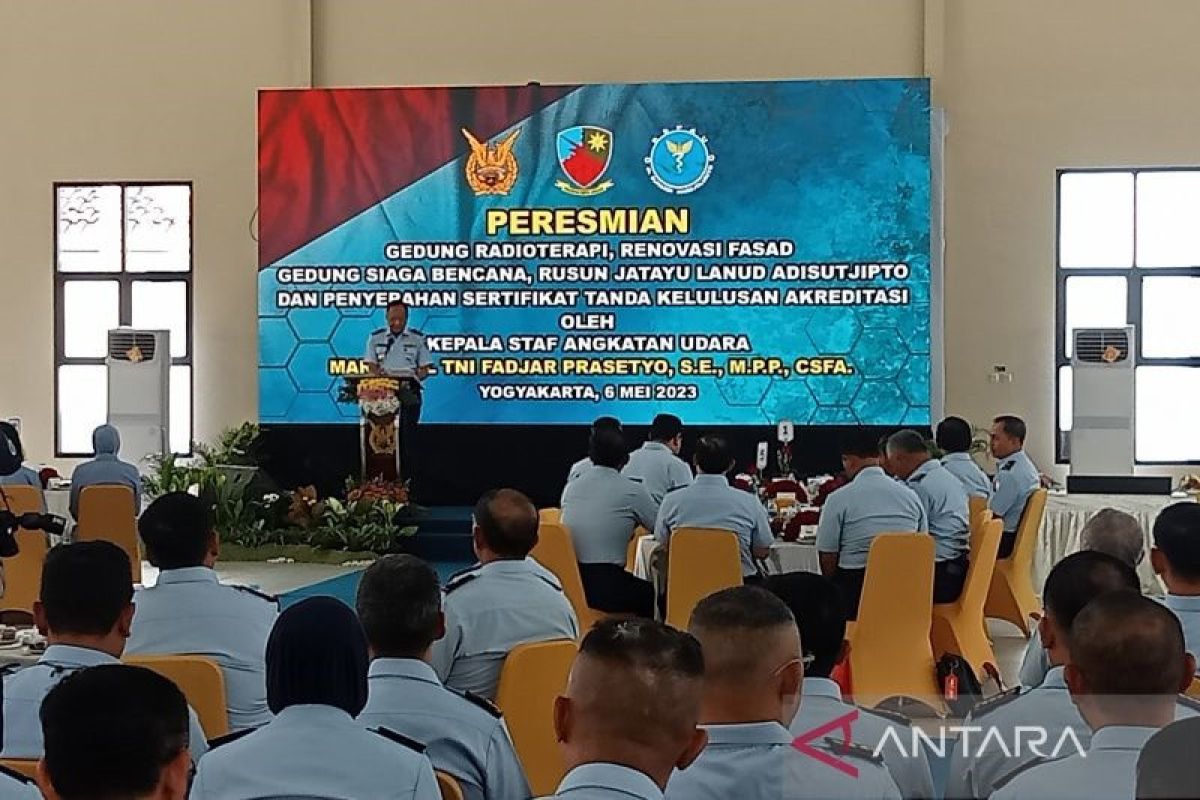 KSAU Marsekal TNI Fadjar Prasetyo resmikan pemanfaatan gedung Radioterapi di RSPAU Hardjolukito