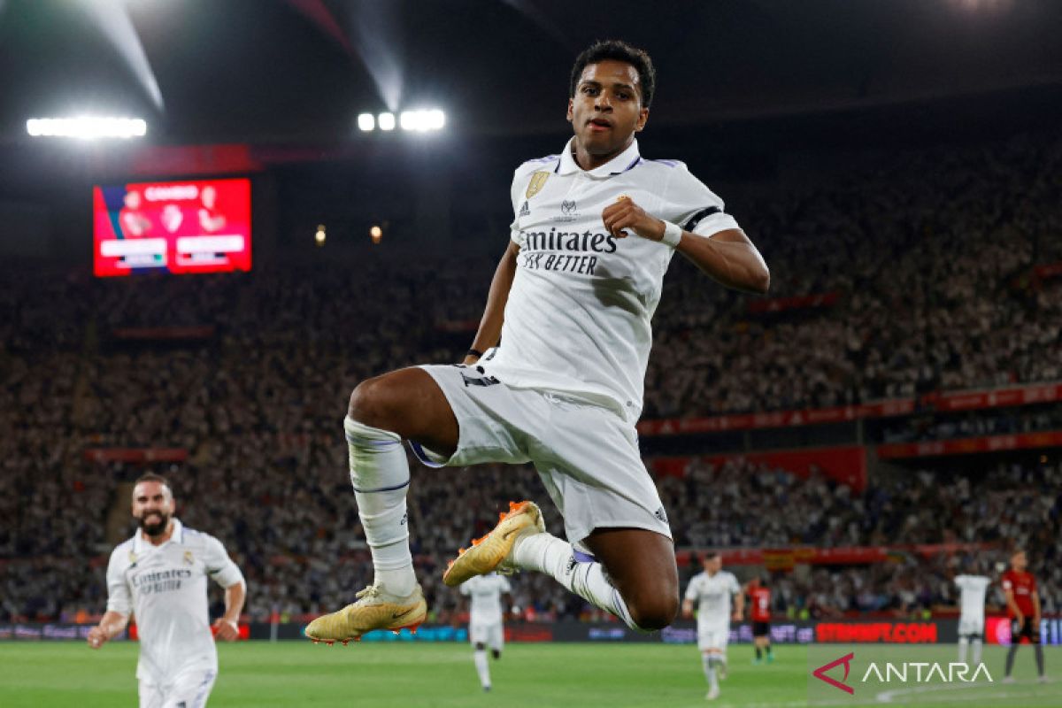 Dua Gol Rodrygo Antar Real Madrid Menangi Piala Raja Spanyol - ANTARA News