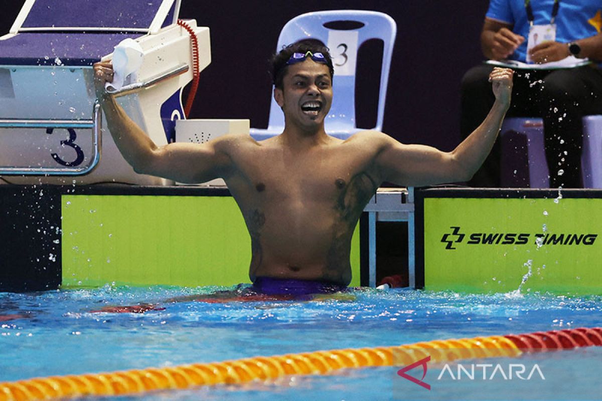 Perenang Indonesia kawinkan emas nomor 50 meter gaya punggung