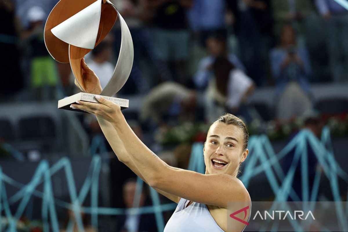 Sabalenka kalahkan Swiatek untuk sabet gelar Madrid Open