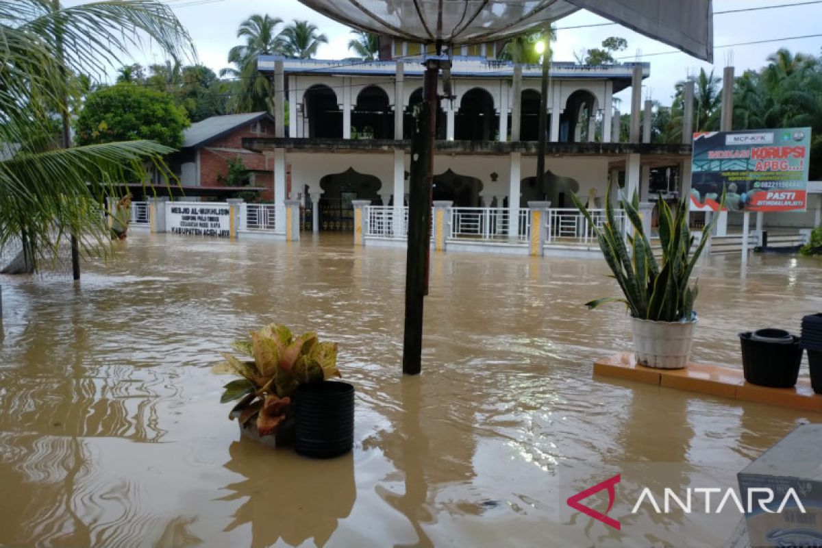 Banjir meluas di wilayah Aceh Jaya, memaksa warga mengungsi