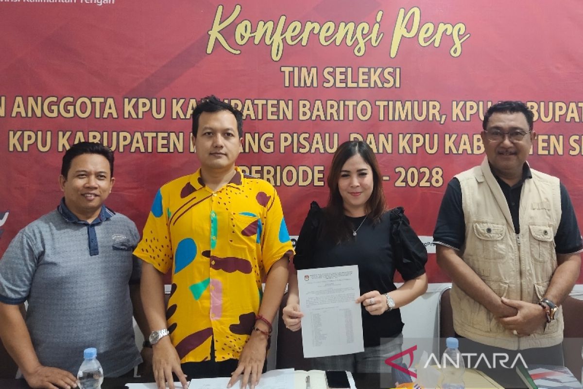 Timsel umumkan 114 calon anggota KPU empat kabupaten di Kalteng