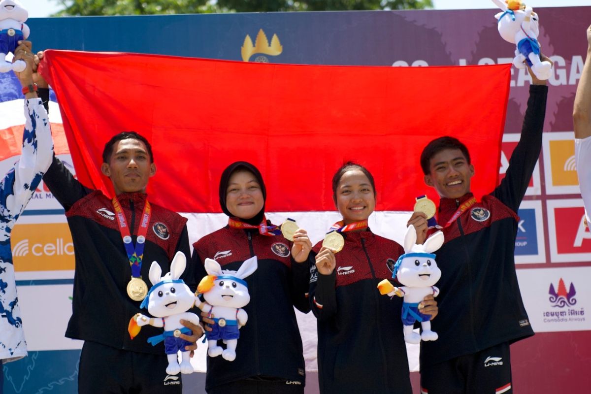 Dominasi balap sepeda Indonesia berlanjut dengan raih emas ketiga SEA Games