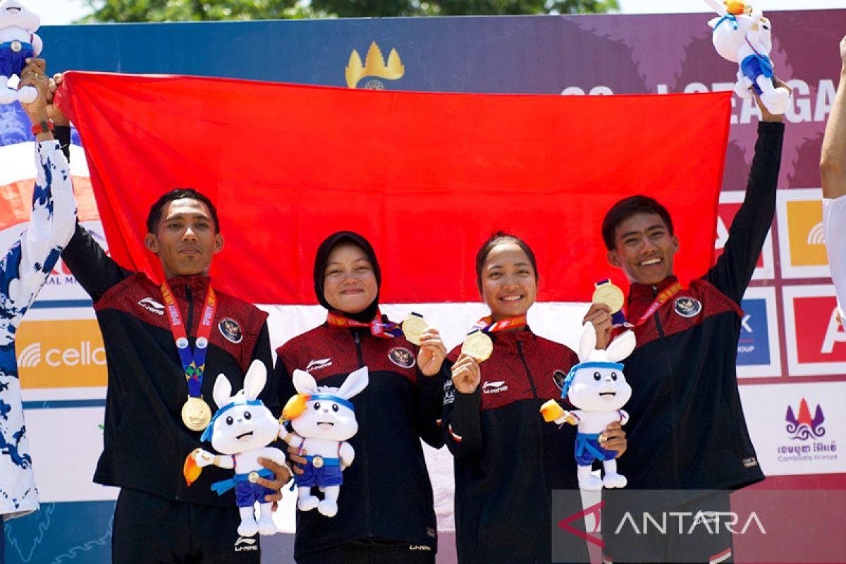 Dominasi balap sepeda Indonesia berlanjut dengan raih emas ketiga