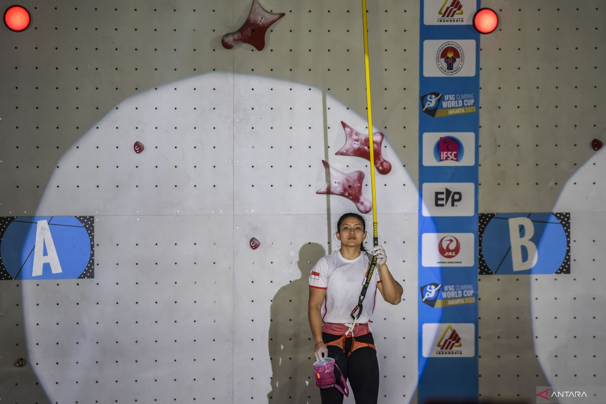 Pemanjat tebing Desak Rita raih emas di IFSC Climbing Championships