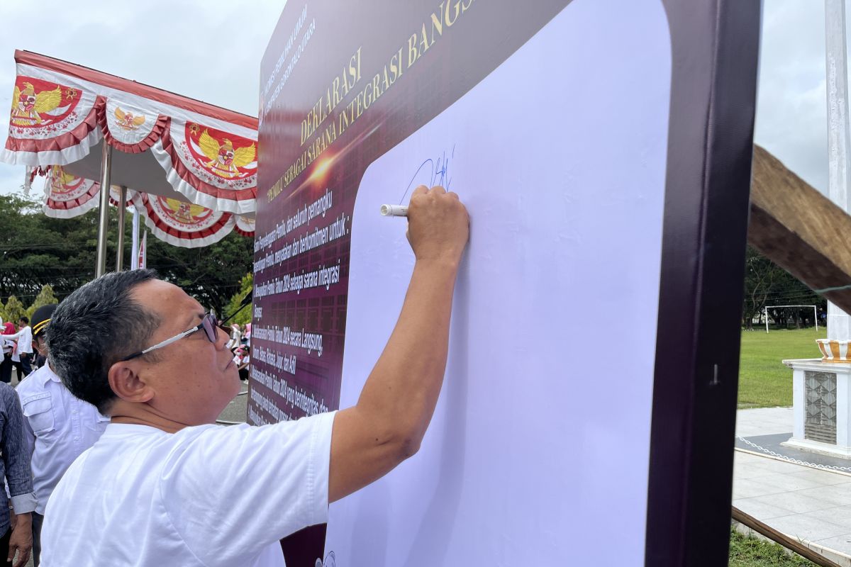 Bupati Gorontalo Utara sambut Kirab Pemilu 2024