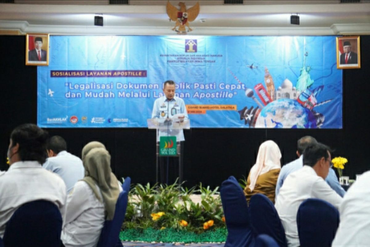 Kemenkumham Jateng sosialisasi layanan Apostille