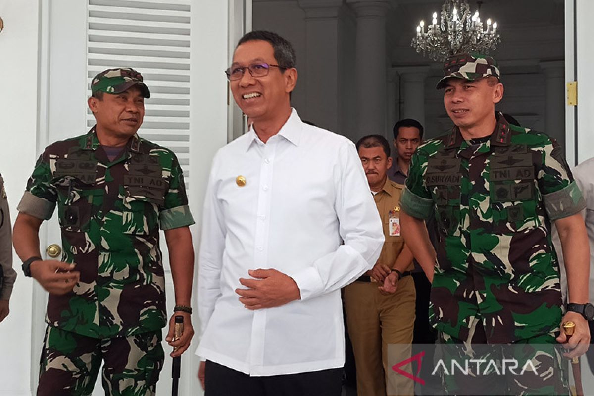 Pangdam Jaya dan Danjen Kopassus silaturahmi dengan Pj Gubernur DKI