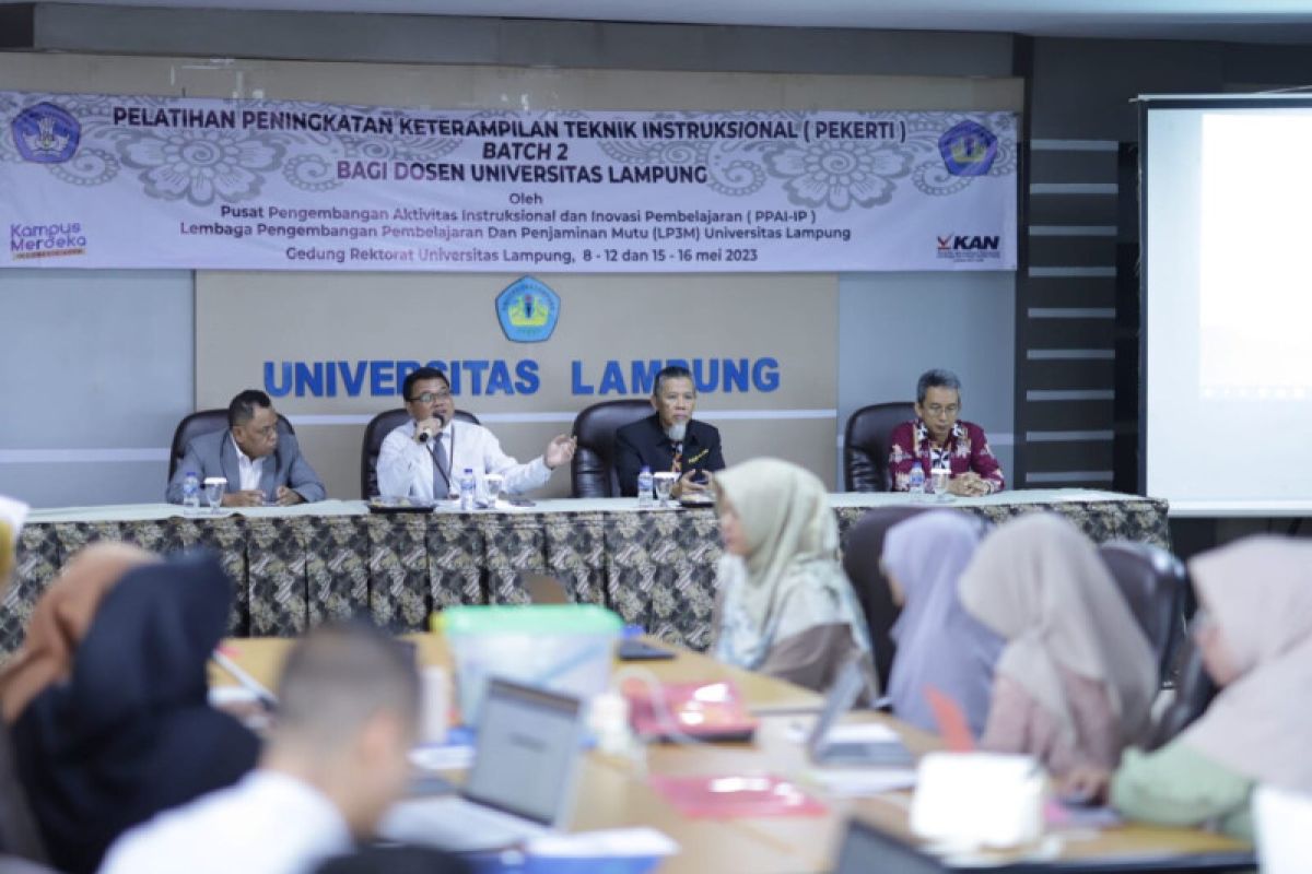 Unila gelar pelatihan "PEKERTI Batch II" bagi dosen muda