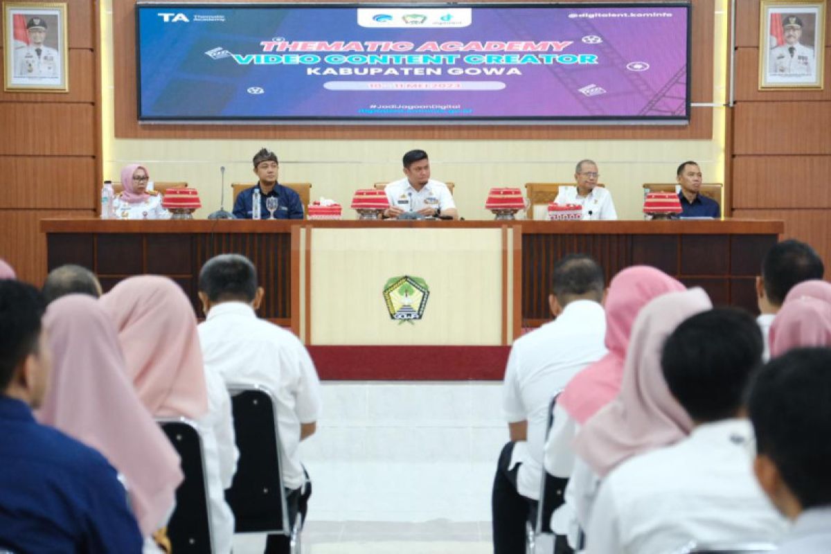 Kemkominfo dan Pemkab Gowa kolaborasi gelar pelatihan Thematic Academy