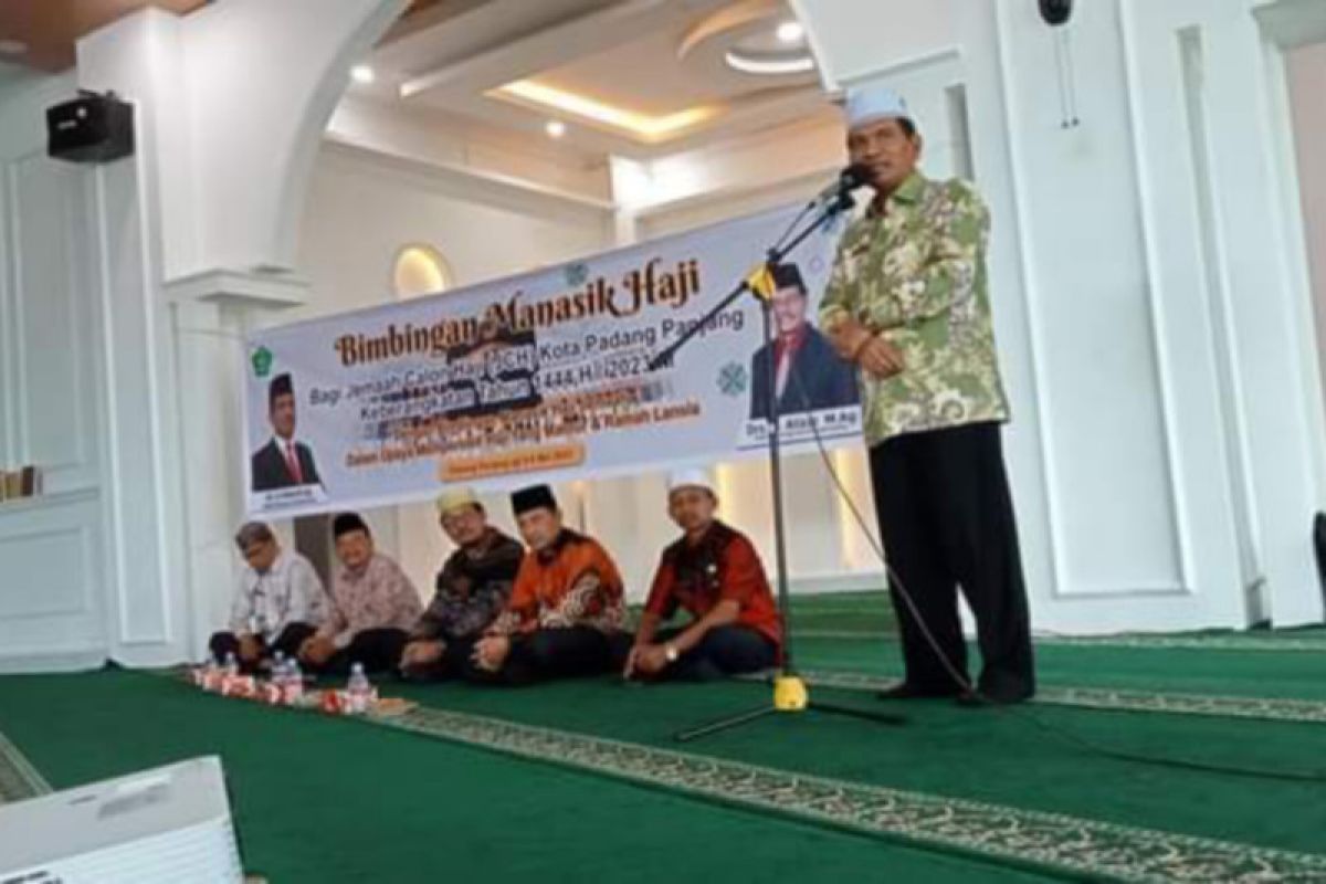107 CJH Kota Padang Panjang ikuti Bimbingan Manasik Haji Kanwil Kemenag Sumbar