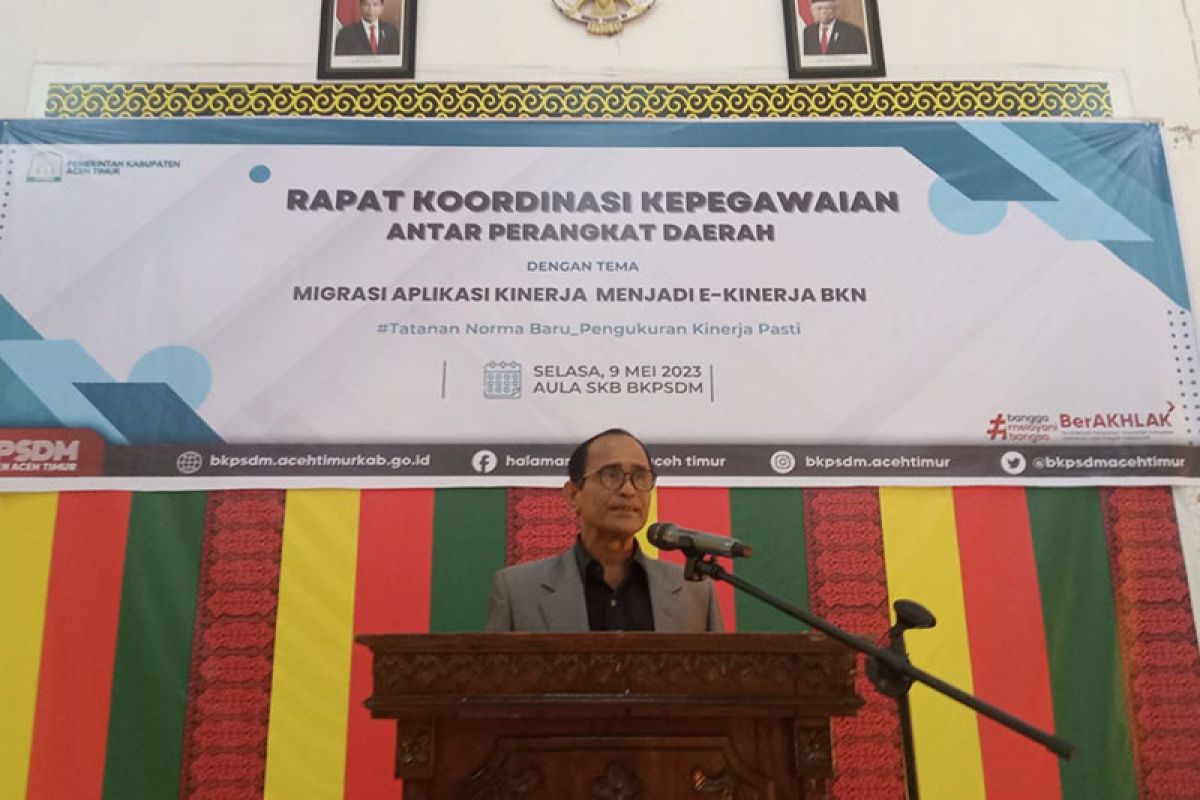 Pj Bupati Aceh Timur sebut aplikasi e-kinerja bantu program pemerintah