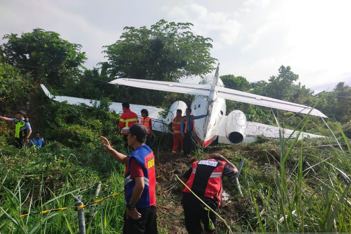 Polda Sulteng: Awak dan penumpang pesawat tergelincir di Morowali seluruhnya selamat