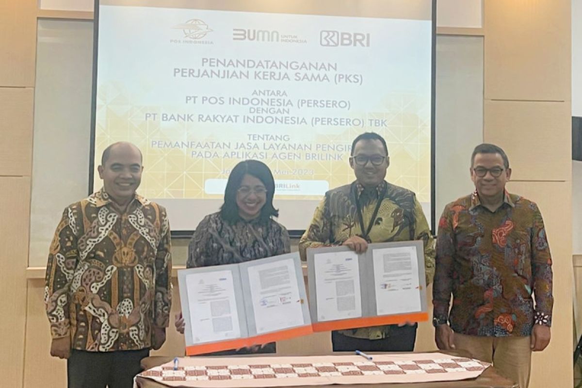 Pos Indonesia-BRI kerja sama dalam pengembangan agen