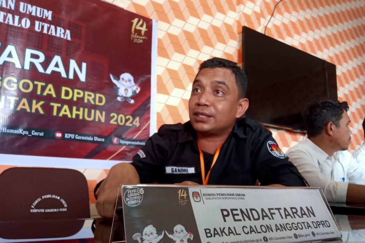KPU Gorontalo Utara pastikan dua parpol telah ajukan bacaleg