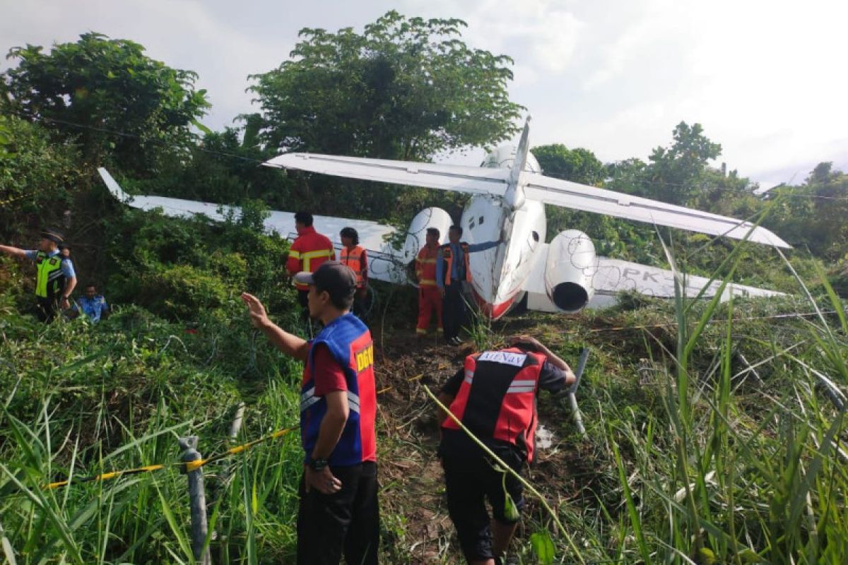 Pesawat penumpang tergelincir di Bandara Morowali Sulteng