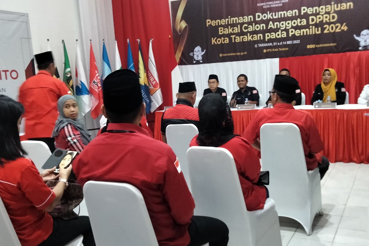 PDIP Kota Tarakan daftarkan bakal caleg