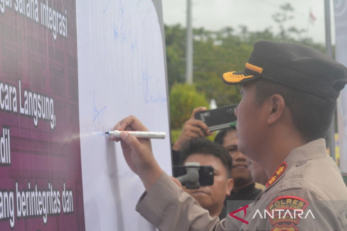 Polres Gorontalo Utara optimalkan pengamanan kirab pemilu
