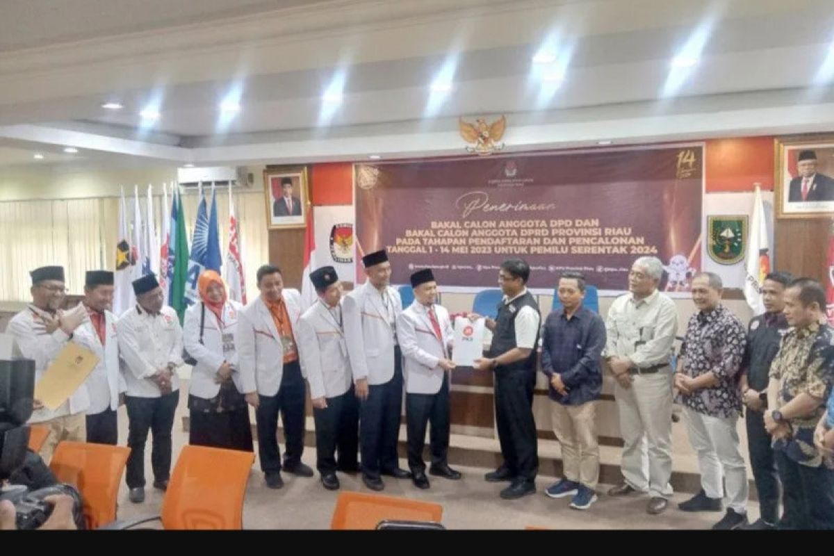 KPU Riau terima pendaftaran parpol untuk Pileg 2024