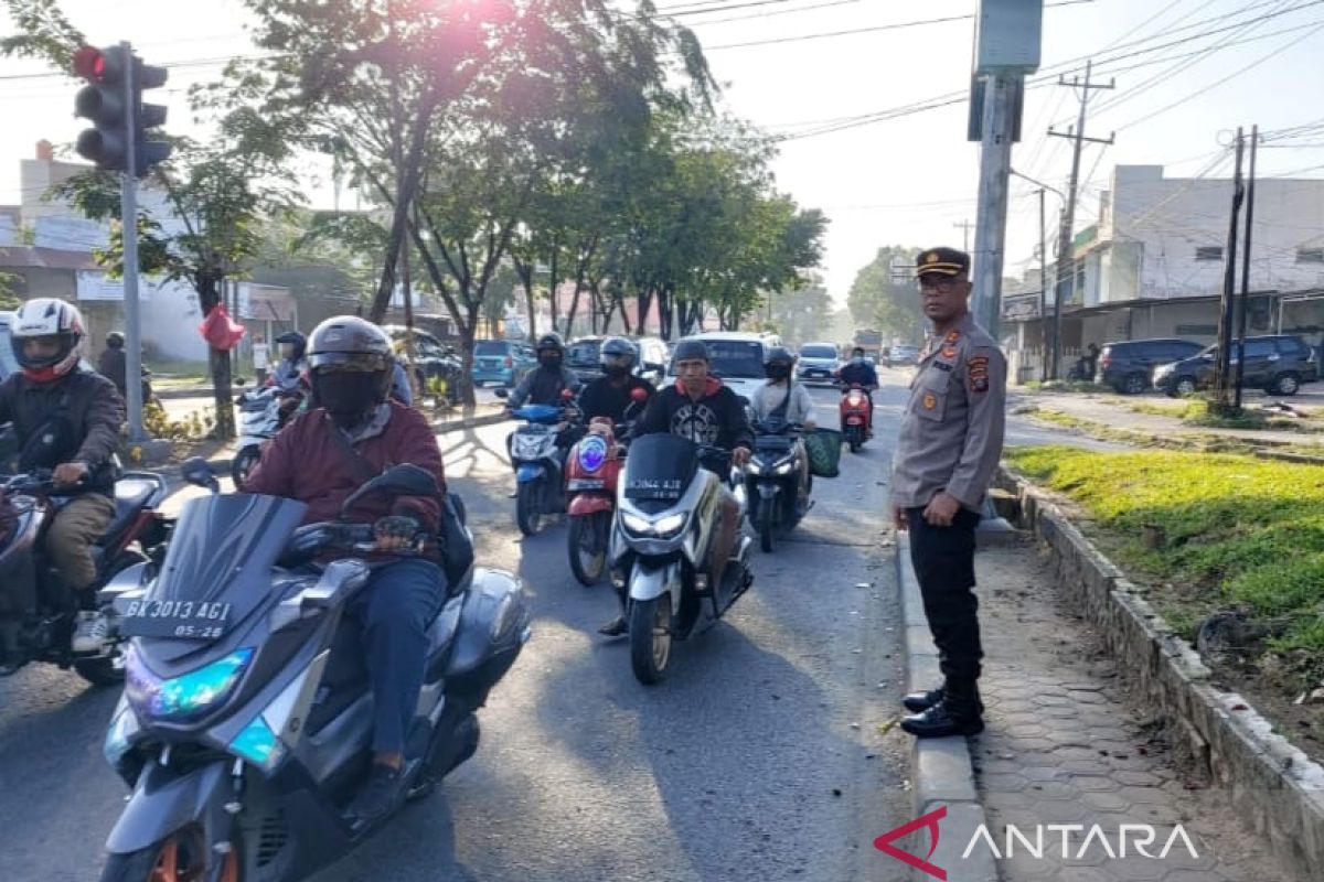 Kapolda Sumut perintahkan pejabat utama ikut atur lalu lintas